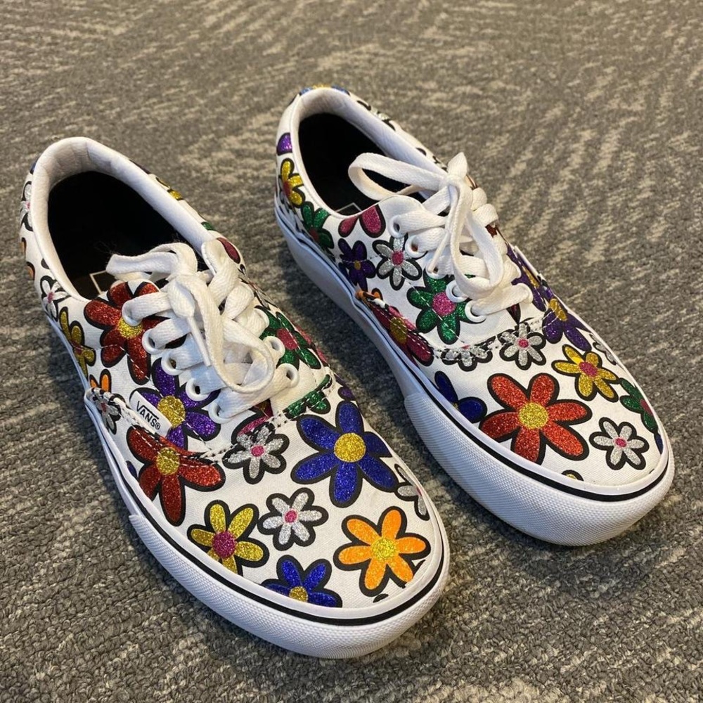 FL🌺WER P🌼WER GLITTER VANS